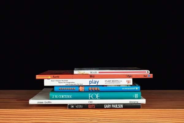 Nina Katchadourian, Bears from the series Family Gathering, 2013 ("Sorted Books" project, 1993-ongoing), 2013