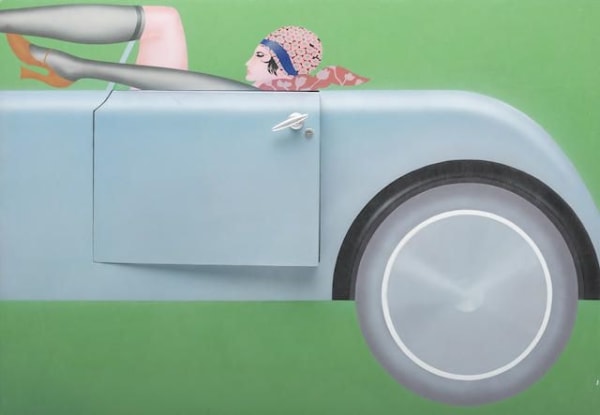 Masami Teraoka, Hollywood Landscape Series/Stick Shift, 1973