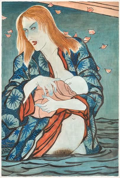 Masami Teraoka, AIDS Series/Mother and Child, 1990