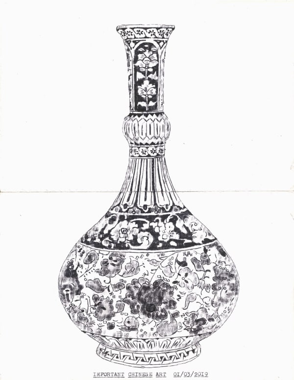 Lenka Clayton, Important Chinese Art 01/03/2019 In the series "Typewriter Drawings", 2019
