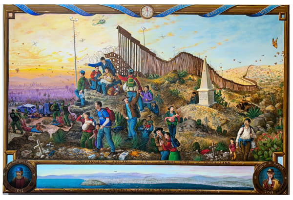 Sandow Birk - Ever Northward the Course of Immigration Makes Its Way, 2024-2025