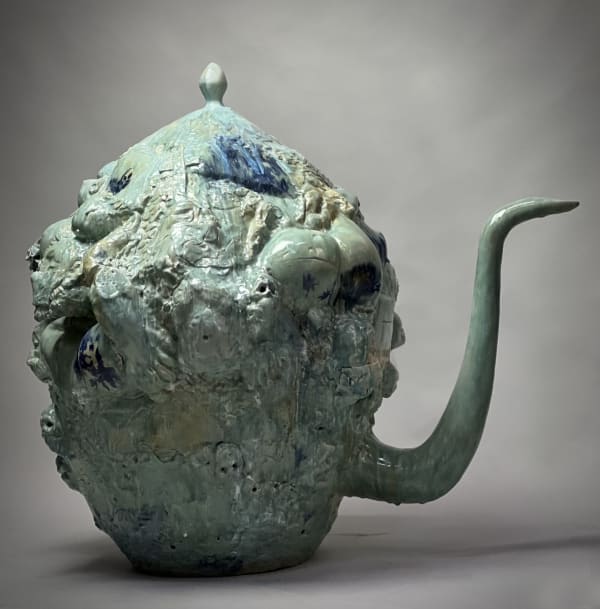 Wanxin Zhang, Teapot Without a Handle #2 - COVID Teapot, 2020
