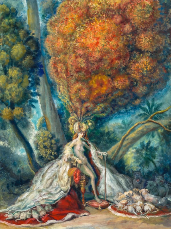 Julie Heffernan, Study for Self-Portrait with Raiment, 2024