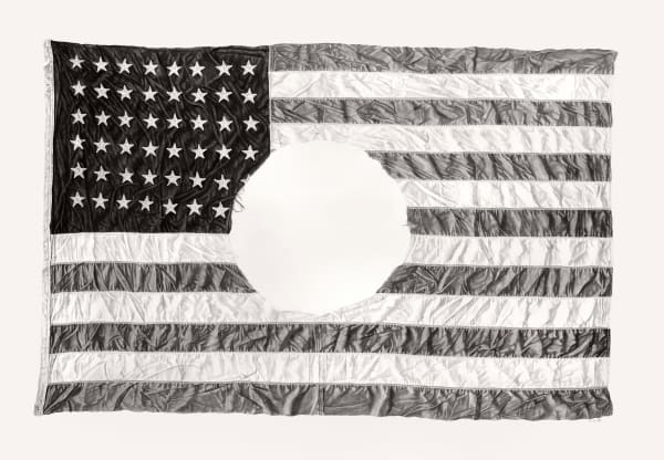Joel Daniel Phillips, Punched Flag, 2025