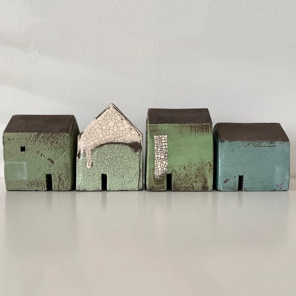 Set of four houses