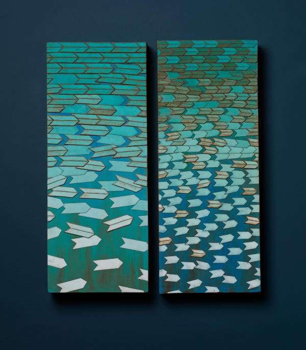 Frances Priest, Untitled (canvas pair iii), 2024