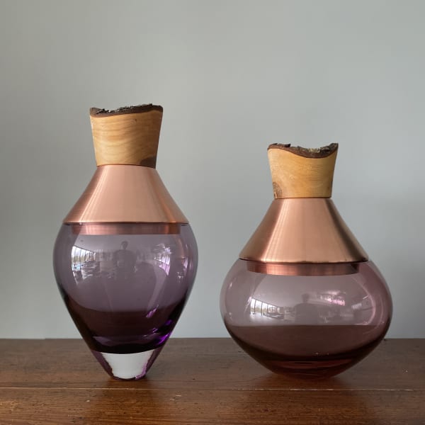 Pia Wustenberg, Small India Stacking Vessel II - Rose and Copper, 2020