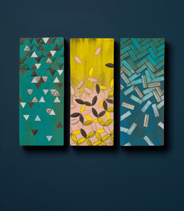 Frances Priest, Untitled (canvas triptych i), 2024