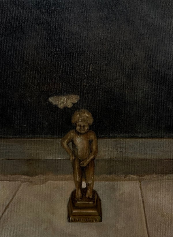 You, Petit Julien in the bathroom 你,浴室的尿尿童像