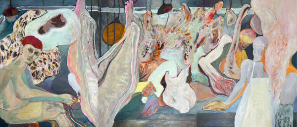 Meat Shop (triptych) 肉檔 (三聯屏)