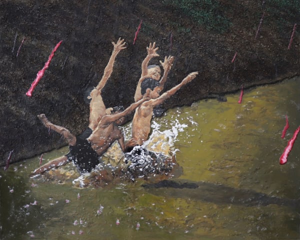 Tell me the world. Here comes light 濺上的影子