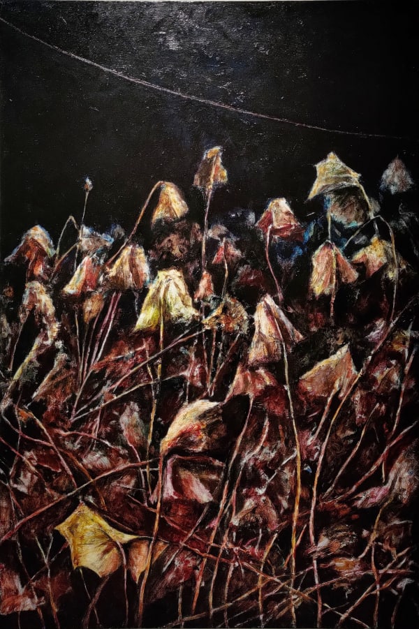 In the pond 池塘中 (殘荷)