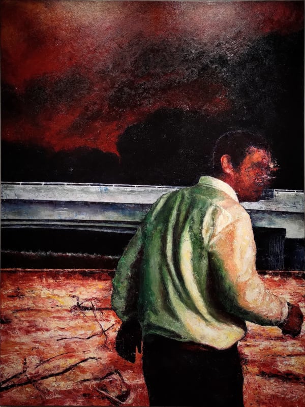 Red sky and dark clouds 烽火