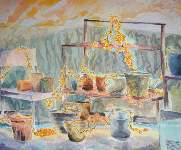 rooftop between day and night