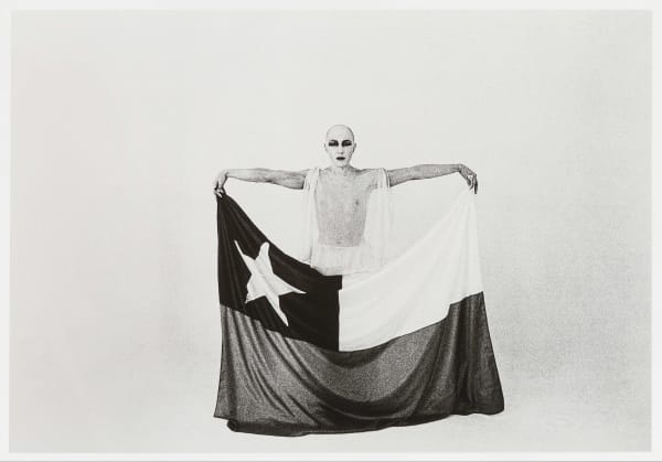Francisco COPELLO El Mimo y La Bandera (The Mime and the Flag), 1975 Silver gelatin print 24 x 30 cm