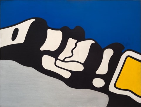 Claudio TOZZI Cinturão (Belt) , 1970 Liquitex on canvas 94 x 122 cm
