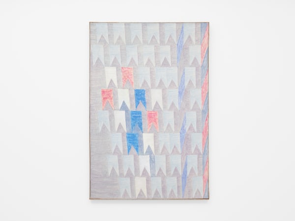 Alfredo Volpi 1896 - 1988Untitled, 1976 Tempera on canvas 102 x 67.5 cm 40 1/8 x 26 5/8 in