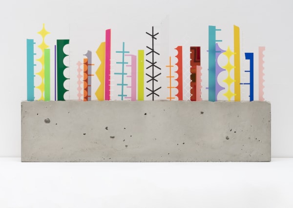 David Batchelor b. 1955Neo-Neo-Concreto 37, 2022 Acrylic and concrete 45 x 80 x 6 cm 17 3/4 x 31 1/2 x 2 3/8 in