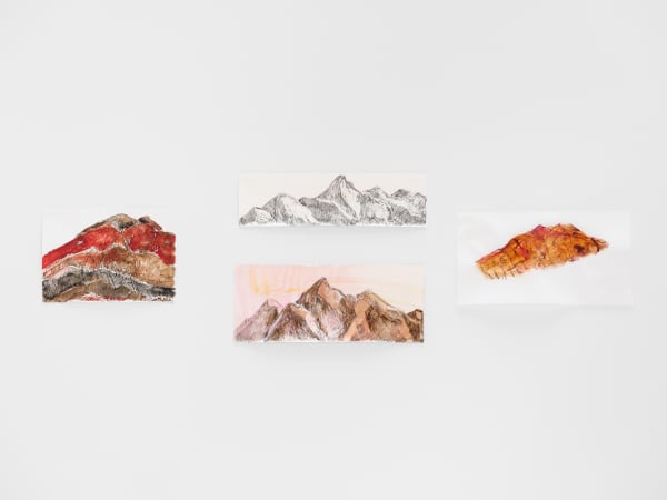 Manuela Ribadeneira b.1966Volcanes III [Volcanoes III], 2022 Ink, watercolour, pen, pencil on paper Variable dimensions