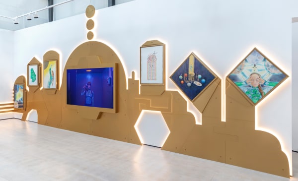 Patricia Domínguez, Installation view of Three Moons Below, Cecilia Brunson Projects