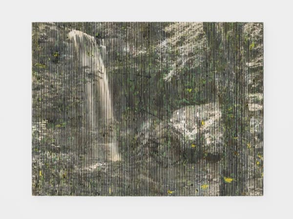 Francisco Valdés Cascade IV (green), 2022 Oil on canvas 85 x 113 cm 33 1/2 x 44 1/2 in
