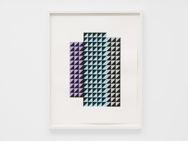 David Batchelor b. 1955Corona Shuffle D10, 2022 Acrylic and Gouache on Paper 63.5 x 51 cm (framed) 25 x 20 1/8 in