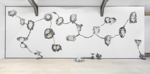 Lucía Pizzani, Installation View of 'A Garden for Beatrix' at Cecilia Brunson Projects, London, 2015