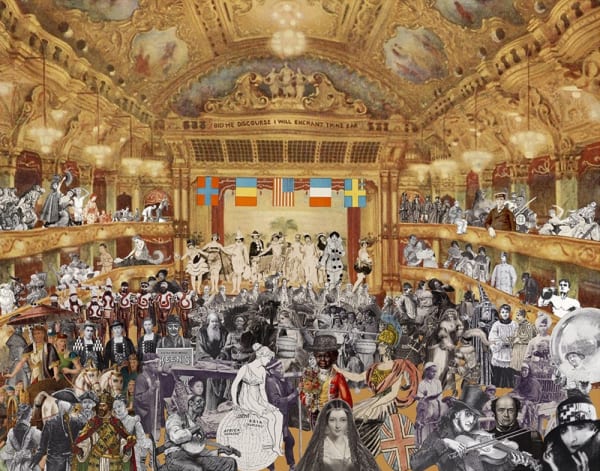 Peter Blake, Marcel Duchamp World Tour: Ballroom Set, 2015