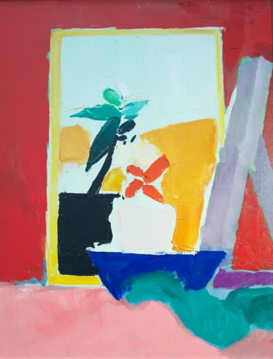 Donald Hamilton Fraser, Red/Pink Abstract Still Life