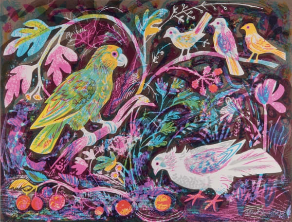 Hearld, Mark, Still life with amazon parrot