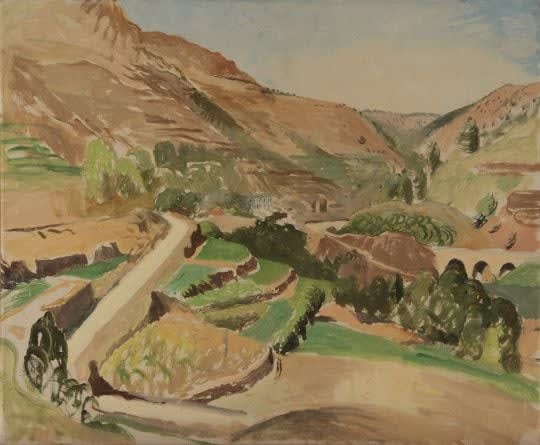 Modern British Paintings, 'Valley' by Rudolph Ihlee