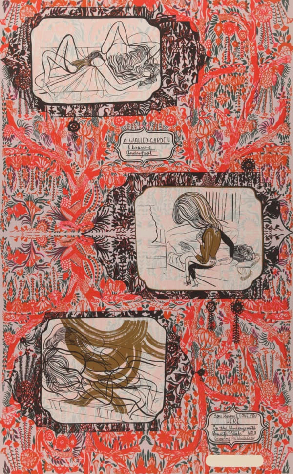 Emma Talbot, A Walled Garden (Orange), 2015