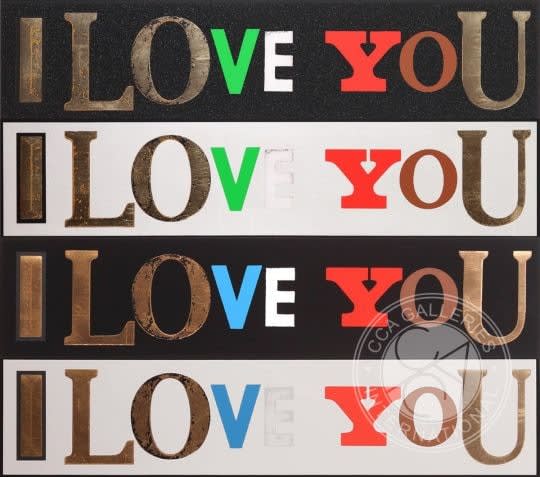 Peter Blake, I Love You - Set of Four, 2012