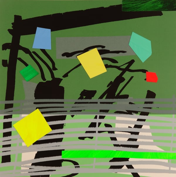 Bruce Mclean, Grey Grow Green, 2015
