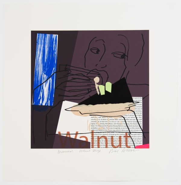 Bruce Mclean, Monica's Walnut Sponge Cake, 2016