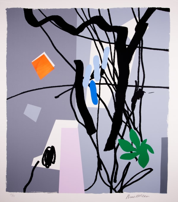 Bruce Mclean, Shades of Grey, Light Blue, 2017