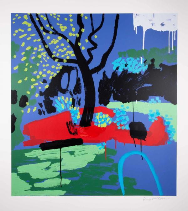 Bruce Mclean, Turquoise Hosepipe Ban, 2018