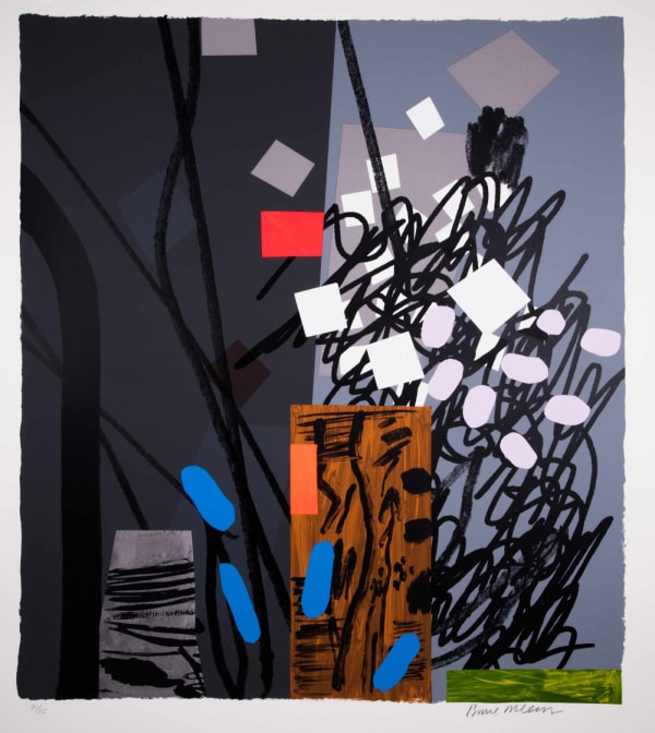 Bruce Mclean, Shades of Grey, Cerulean Blue, 2017