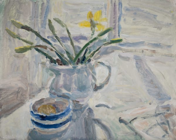 Lynne Cartlidge, Daffodil at the Studio Window, 2024