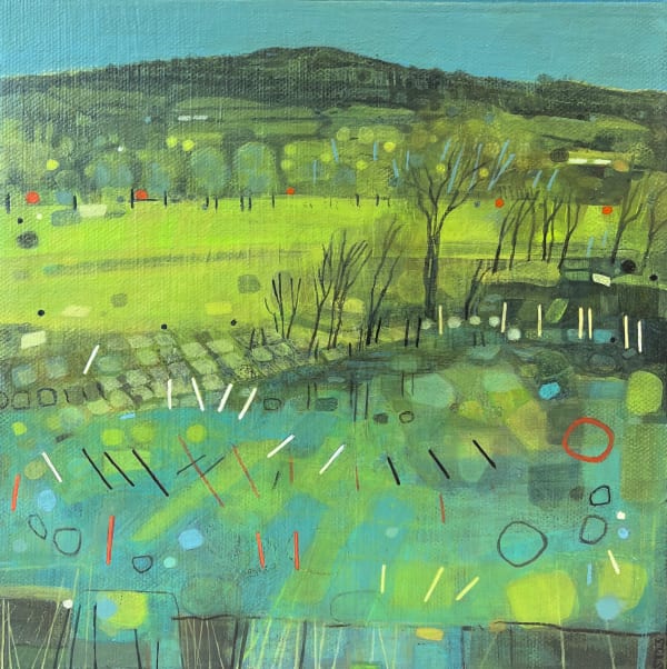 Sarah Thwaites, Looking Across the Usk, 2023