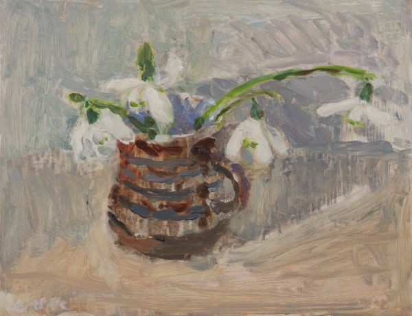 Lynne Cartlidge, Snowdrops with Cast Shadow, 2024