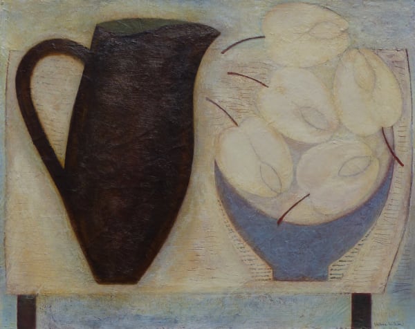 Vivienne Williams, Jug and Apples, 2023