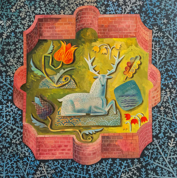 Clive Hicks-Jenkins, Curious Enclosures 3, 2022