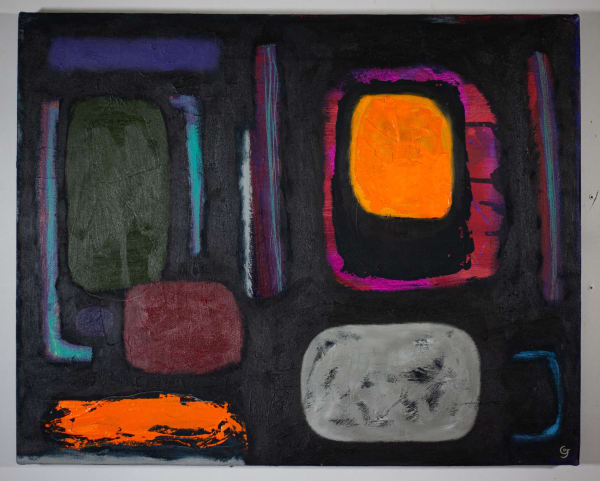 Oliver Gaiger, Tenterhook oil on canvas 40 x 50cm, 2024