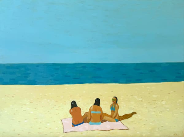Mike Piggott, Three Ladies on the Beach, 2025