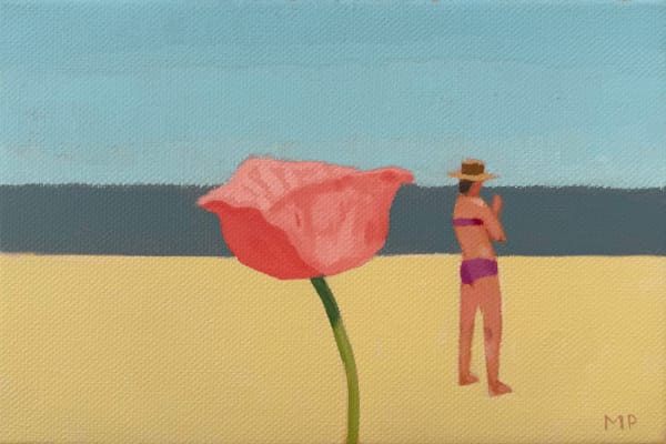 Mike Piggott, Poppy and Beach Goer, 2025