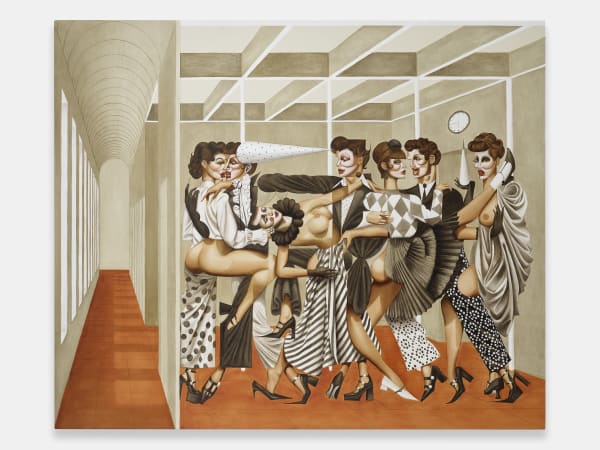 Jean-Pierre Villafañe Playtime, 2024 Oil on linen 60 x 72 inches (152.4 x 182.9 cm)