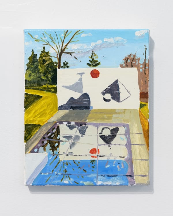 Keiran Brennan Hinton Calder Mural at Beecher, 2023 Oil on linen 10 x 8 inches (25.4 x 20.3 cm)