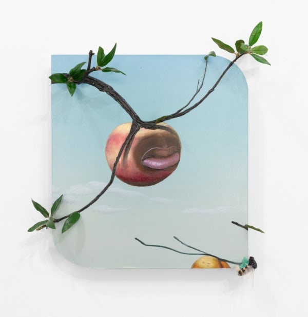 Miguel Ángel Payano Jr. Mm-Hmm…, 2021 Mixed media 12 x 14 x 3 inches (30 x 36 x 8 cm)