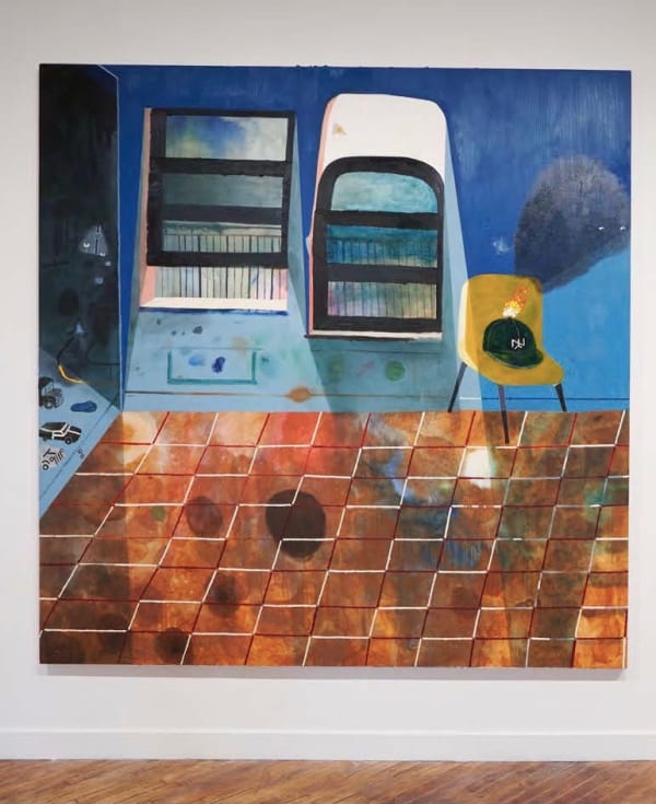 Kenny Rivero I Opened the Bottom of One and the Top of the Other One, 2016-2018 Oil and acrylic on canvas 85 x 85 in (215.9 x 215.9 cm)